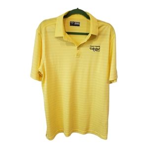 Callaway Mens Golf Shirt. College of William & Mary Tribe Club. Size L. Yellow.